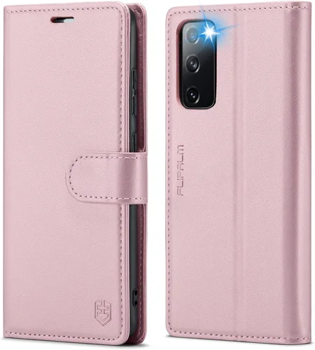 Miniatura 9 de FLIPALM Funda tipo cartera para Samsung Galaxy S20 FE 5G, bloqueo RFID, tarjetero de crédito, de piel sintética, función atril, funda protectora a
