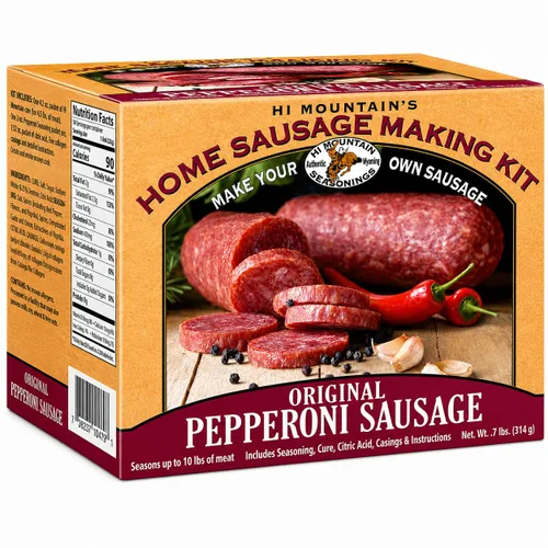 Miniatura 11 de Kit de condimentos para salchicha de verano Hi Mountain PAQUETE VARIADO: JALAPEÑO, PIMIENTA NEGRA AGRIETADA Y AJO Y MEZCLA DE CAZADOR Incluye 15