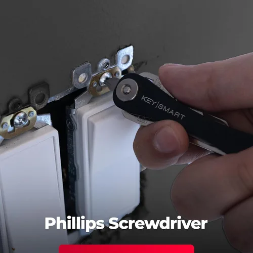 Miniatura 6 de KeySmart MultiTool - Herramienta multiusos 5 en 1 para llavero con abridor de cajas, regla, barra de palanca, destornillador Phillips y cabeza