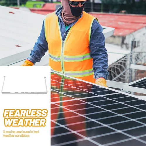 Miniatura 9 de Yardwe Soporte de panel solar Fijación Montaje en panel solar Soporte de paneles solares Soporte de panel solar Soporte de soporte de panel solar