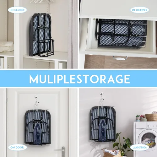 Miniatura 7 de BiJun Ompact - Tabla de planchar pequeña, plegable, portátil, con soporte para planchar, juego para dormitorios, casas rodantes, apartamentos