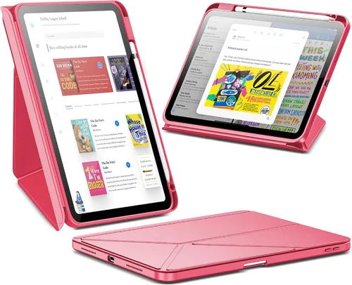 Miniatura 11 de INFILAND Funda para iPad (A16) 11ª generación de 11 pulgadas 2025/10ª generación de 10.9 pulgadas 2022, soporte multiángulo, cubierta magnética