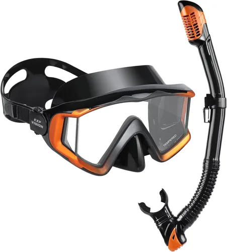 Miniatura 22 de Máscara de buceo Pano 3 para adultos, máscara de esnórquel de vidrio templado, máscara de natación antivaho sin fugas, gafas de natación con Azul
