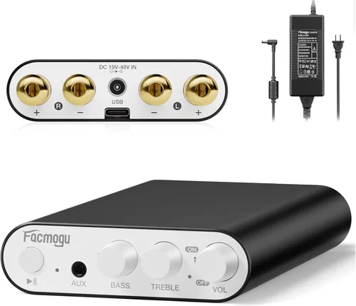 Miniatura 10 de Facmogu F900S 160W Bluetooth 5.0 Mini Amplificador, 80Wx2 2.0CH Amplificador de potencia de audio, sonido estéreo de alta fidelidad amplificador