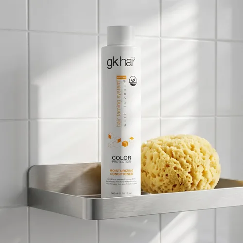 Miniatura 12 de GK HAIR Acondicionador hidratante de queratina global (10.1 fl oz/10.1 fl oz), protección del color hidratante, daño seco, rizado, encrespamiento