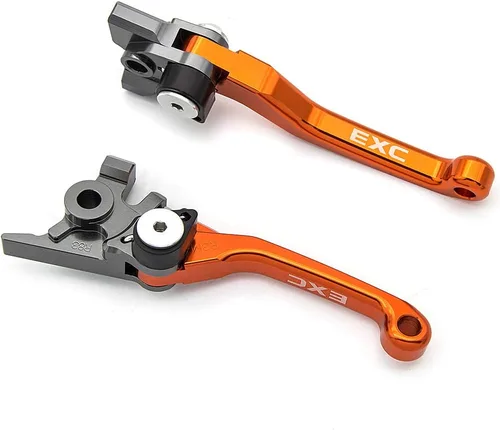 Miniatura 18 de Krace Juego de palancas de freno y embrague pivotantes CNC para motocross de bicicleta de tierra compatible con YZ80/85 2001 2002 2003 2004 2005
