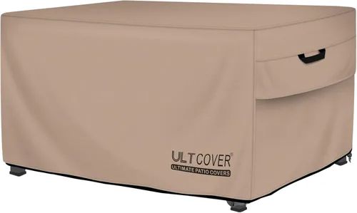 Miniatura 8 de ULTCOVER Cubierta Rectangular para Mesa de Fogata de Gas 42x24 pulgadas Impermeable de Servicio Pesado Cubierta de Fogata, Negro