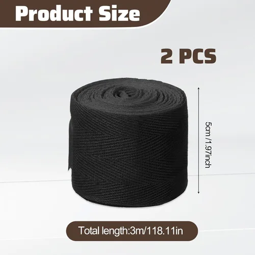 Miniatura 2 de Paquete de 2 vendas de boxeo para niños, elástico mexicano, vendaje elástico de compresión para muñecas, para MMA, protección de manos para guantes