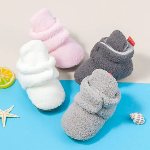 Miniatura 100 de Sawimlgy - Botines de algodón antideslizantes para recién nacido, con agarre, para cuna o para el invierno