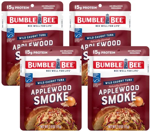 Miniatura 25 de Bumble Bee - Atún sazonado con Chipotle, bolsa de 2.5 onzas, listo para comer, paquete de atún capturado en la naturaleza, 0.49 oz de proteína por
