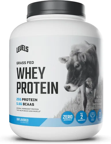 Miniatura 30 de Levels - Polvo de proteína de suero alimentado con pasto, sin artificiales, 24G de proteína, chocolate puro, 2 libras