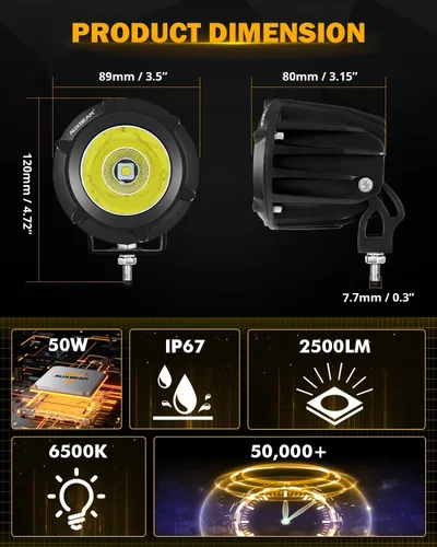 Miniatura 5 de AUXBEAM - Faro LED de 3.5 pulgadas para automóvil