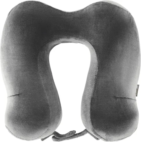 Miniatura 2 de Lewis N. Clark Almohada cervical de viaje Hexform de espuma viscoelástica contorneada para dolor de hombros y cuello, avión, campamento, niños y Gris