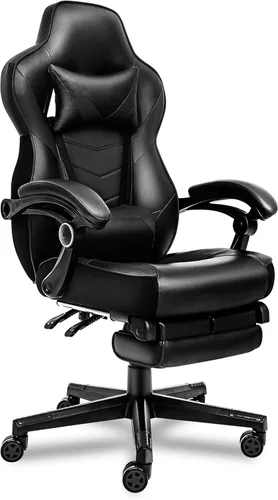 ELECWISH Sillas de juego para adultos, respaldo alto, giratorias, reclinables, ergonómicas, para videojuegos, reposacabezas y soporte lumbar, silla
