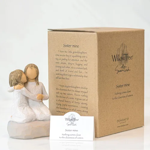 Miniatura 6 de Willow Tree Sister Mine, figura esculpida pintada a mano