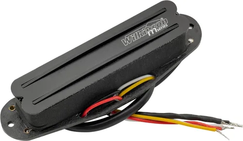 Juego de pastillas Wilkinson WOTBS Hot Rails de cerámica, bobina única, tamaño humbucker, para puente de guitarra eléctrica Strat Stratocaster,