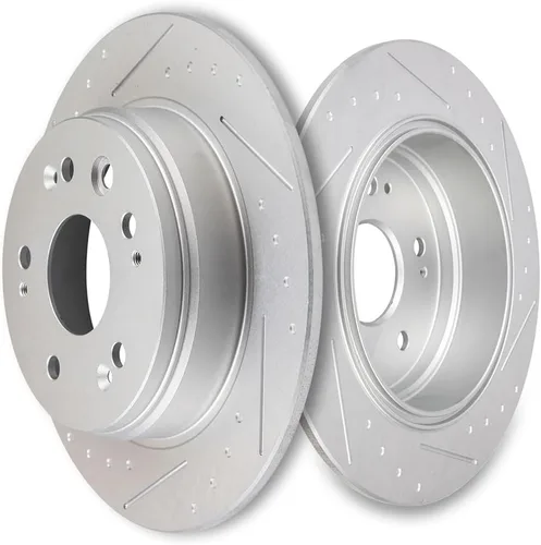 Miniatura 9 de SCITOO Rotores de freno traseros, 2 kits de frenos para Acura Integra 1990-2001, Honda Civic 1992-1995 1999-2000, para Civic del Sol 1993-1997, CRX