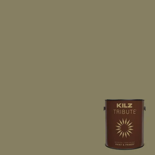 Miniatura 49 de KILZ TRIBUTE Pintura e imprimación en uno, para interiores, semibrillante, Almost Sage, 1 galón