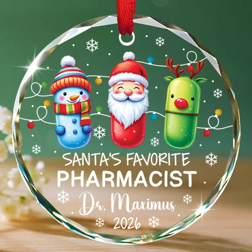 Miniatura 24 de Un médico verdaderamente asombroso es difícil de encontrar Adornos de vidrio, Adorno de Navidad personalizado de agradecimiento al médico 2025