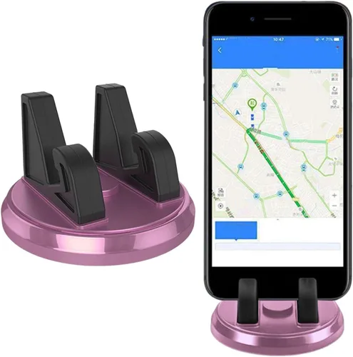 Miniatura 7 de Soporte de teléfono para automóvil, soporte compacto para teléfono de automóvil, soporte giratorio de 360°, almohadilla antideslizante para tablero