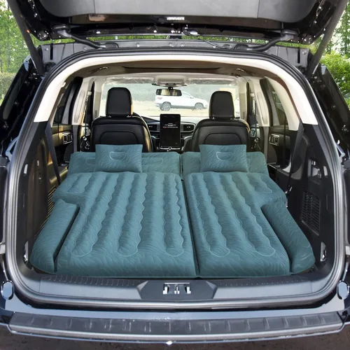 Miniatura 11 de Umbrauto Colchón de aire del asiento trasero del coche: cama inflable inalámbrica del coche SUV camping para camión Van con bomba de aire