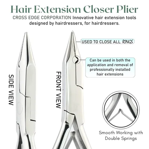 Miniatura 4 de Kit profesional de herramientas de extensión de cabello (plata)