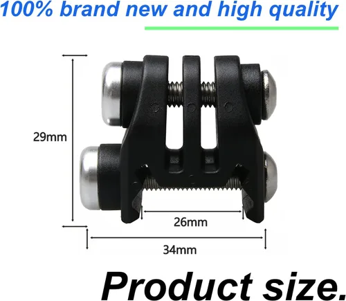 Miniatura 3 de Soporte de riel de pistola para GoPro, adaptador de montaje en riel Picatinny de 0.787 in compatible con cámara de acción