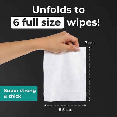 Miniatura 3 de Impossibly Compact - Toallitas desechables de viaje, 99.5% de agua y aloe, seguras para pieles sensibles, esenciales de viaje para adultos y niños