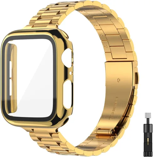 Miniatura 8 de Correa para Apple Watch de 1.496 pulgadas, 1.575 pulgadas, 1.614 pulgadas, 1.654 pulgadas, 1.732 pulgadas, 1.772 pulgadas, con cubierta facial