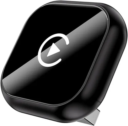 CarPlay Wireless Adapter for BMW X6 xDrive40i M50i M, USB Design Plug and Play Bluetooth Fast Connection Car Accessories,A-Black