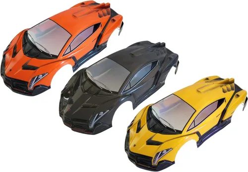 Miniatura 4 de Escala 1/10 RC Impreso Precut Drift Racing Touring Onroad Carrocería Coche Ancho 7.480 in (Gris)