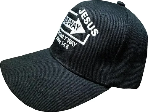 Miniatura 3 de Gorra cristiana Jesus Only Way One Way Black Hat y BCAH Pegatina para parachoques
