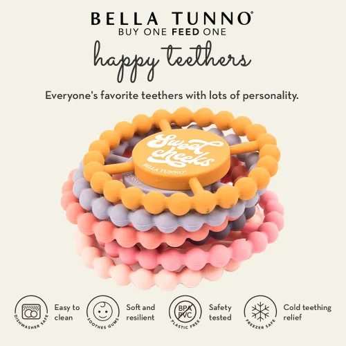 Miniatura 2 de Bella Tunno, mordedores de silicona para bebés de 3 a 6 meses, 6 a 12 meses, juguetes para bebés, chupete, alivio de la dentición, niños, niñas