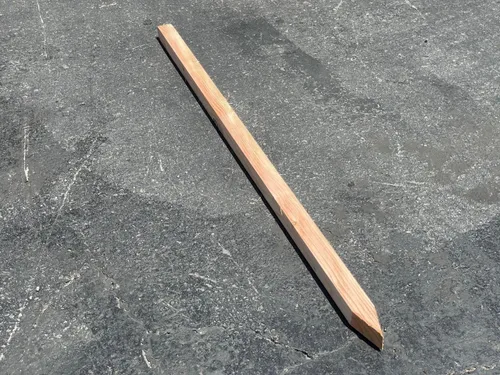 Miniatura 9 de Sandbaggy Estacas de madera de 48 pulgadas, resistentes para construcción, jardinería, topografía, formas de hormigón, punta de cincel, madera