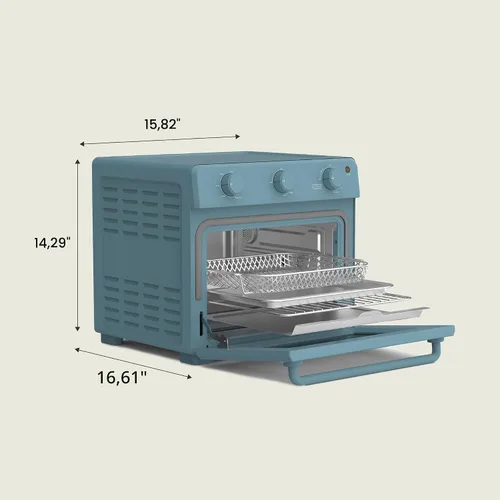 Miniatura 8 de bella Horno tostador Air Fry, 7 opciones de cocción preestablecidas, bandejas revestidas EverGood aptas para lavavajillas incluidas, apagado