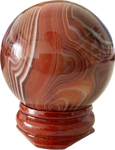 Miniatura 21 de Escultura de esfera de adivinación de cristal curativo de labradorita negra de 1.575 pulgadas, bola de piedras preciosas, colección decorativa