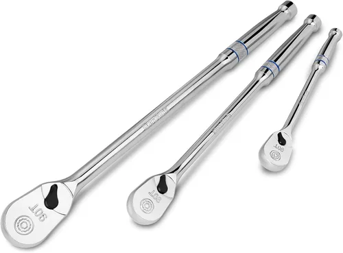 Miniatura 10 de DURATECH Trinquete de Mango Extra Largo de 1/4 Pulgadas, Llave de Trinquete de 90 Dientes con Mango de 8" y Cabeza Cerrada en Forma de Lágrima a