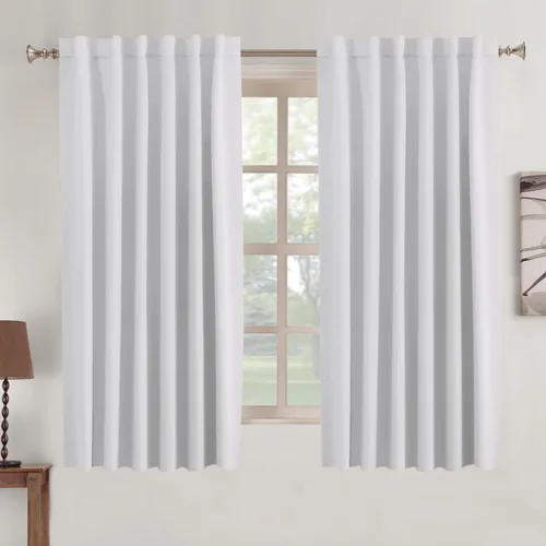 Miniatura 119 de Turquoize Cortinas Opacas para Tratamiento de Ventana con Trabillas Traseras para Sala de Estar/Dormitorio, Tratamientos de Ventana con Aislamiento
