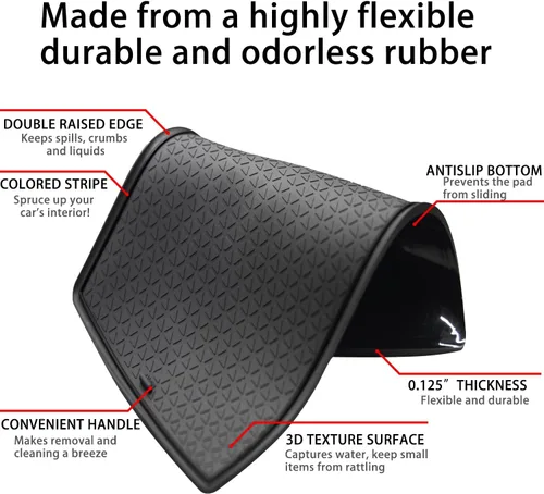 Miniatura 5 de Forro de consola central para accesorios Honda CRV 2023 2024 2025 2026, para alfombrilla de portavasos CR-V, almohadilla de ranura de puerta, borde