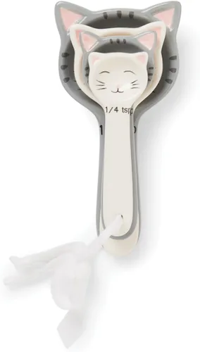 Miniatura 3 de Fox Run Cute Cat Little Kittens - Juego de cucharas medidoras de cerámica, 6 x 3 x 2.25 pulgadas, multicolor, 11717