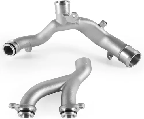 Miniatura 5 de AULINK (Parte OEM) LR090630 LR092992 AJ813917 AJ813865 C2Z28536 Manguera cruzada superior para termostato de bomba de agua de aluminio para Land