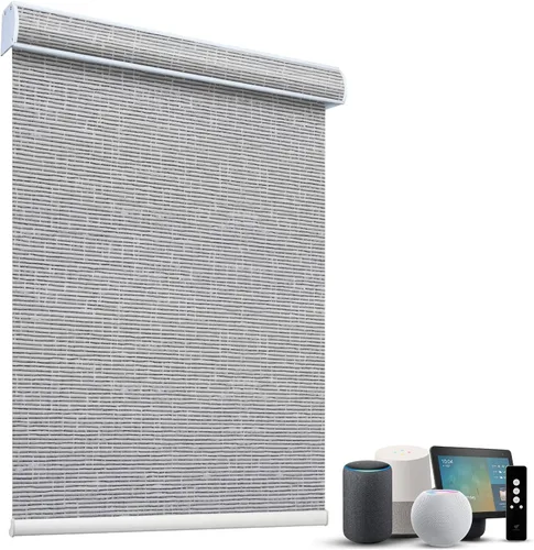 Miniatura 46 de SmartWings Persianas Motorizadas con Sombras para Ventana Control Remoto Funciona con Thread Apple Homekit Z-Wave Alexa 100% Blackout de Doble Cara