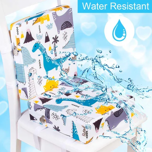Miniatura 2 de gxtvo Asiento elevador para mesa de comedor, cojín creciente para bebés y niños, correa gruesa lavable para silla de asiento, portátil, desmontable