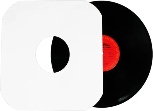 Miniatura 5 de (25) Fundas interiores de papel pesado sin ácidos de calidad de archivo con agujero para discos de vinilo de 12 pulgadas, papel duradero 20# - Fácil