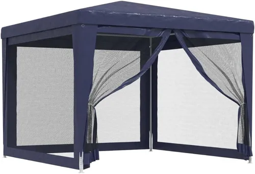 Miniatura 15 de vidaXL Gazebo, Tienda de campaña con 4 paredes laterales de malla, toldo de refugio para eventos de fiesta al aire libre, pabellón de glorieta