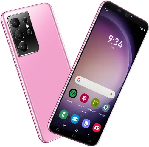 Teléfono móvil económico, 5.0 pulgadas, Dual SIM, Quad Core, 16GB ROM, Android 9.0, cámara dual, WiFi/Bluetooth/Face ID, SIM libre, desbloqueado Rosa