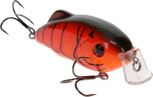 Miniatura 16 de Strike King Hybrid Hunter Shallow Jr. Señuelo de pesca, crankbait de buceo poco profundo, pico de 90 grados, ojos 3D, sonajero fuerte, se sumerge