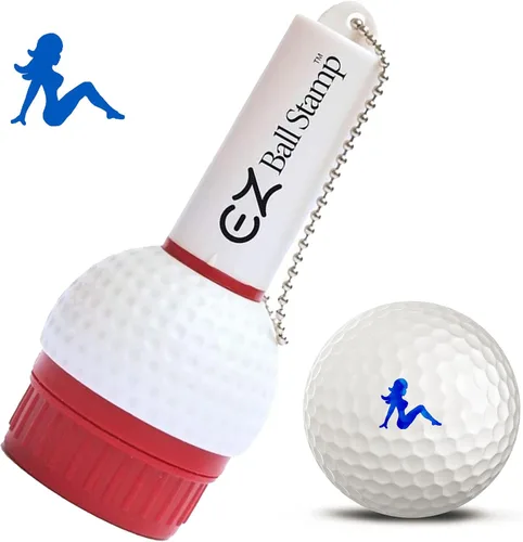 EZBallStamp Sello de Bola de Golf - Dama Azul