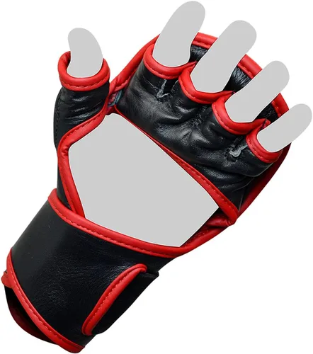 Miniatura 7 de Combat Corner Guantes de cuero puro Elite Spar MMA para hombres y mujeres, guantes de entrenamiento de boxeo, Muay Thai, MMA Sparring