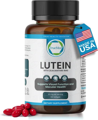 Luteína 20 mg con zeaxantina 4 mg – Suplemento de salud ocular para claridad visual, filtrado de luz azul y salud macular – Fórmula antioxidante